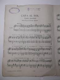 Partitura del canto de adviento canten con gozo para tres voces. Partitura Cara Al Sol Verkauft Durch Direktverkauf 43925962