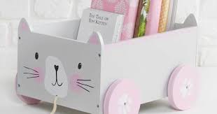 Book Cart Cat Baby Books Diy Diy Baby Stuff Kids Storage