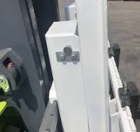 Handling Equipment Forklift with Attachment Tipping Hinged Fork