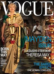 Resultado de imagen de Theresa May en la revista Vogue