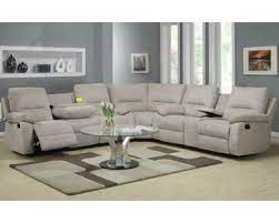 The linen fabric allows for a. Grey Reclining Sectional With Cup Holder Sectional Sofa With Recliner Sectional Sofa Sectional Living Room Sets