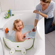 Less water in the bath means safer bathing for baby. Bathtub Divider Cool Baby Gadgets Cool Baby Stuff Baby Gadgets