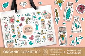 Download Organic Cosmetics Vector Prints Stickers Graphic By Foxbiz Creative Fabrica SVG Cut Files