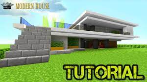 Fill the holes in with glass for windows. Minecraft Tutorial Modern House Step By Step 2 Youtube