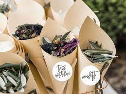Confetti Cones For Flower Confetti Diy Kraft Paper Cones Etsy In 2021 Flower Confetti Wedding Confetti Confetti Cones