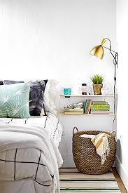 A bedroom shelf can have objects such as plants, art, lanterns and ornaments. 16 Ideas To Declutter And Organize Your Bedroom Better Homes Gardens