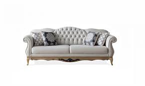 Casa padrino barock 2er sofa gold muster. Barock Sofa Mit Verstellbarer Lehne Balat Creme Moebel Lux De
