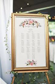 Floral Wedding Seating Chart Printable Seating Chart