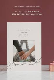 If you've booked the venue, then you'll know your wedding date. Our Favorite Save The Dates Cards From The Minted New 2020 Collection Green Wedding Shoes