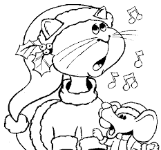 These free printable christmas coloring pages provide hours of online and at home fun for kids christmas cats coloring pages. Christmas Cat And Mouse Coloring Page Coloringcrew Com