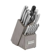 One rave review said this set is the total package. Cuisinart Classic 15pc Stainless Steel Knife Block Set C77ss 15pt Target
