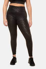 Mischen und passen sie ihre shorts und. Sport Tights Leo Muster Elastikbund Leggings Hosen Ulla Popken Deutschland