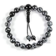Snowflake obsidian inspires growth and lends support while we do so. Snowflake Obsidian Wrist Mala Tibetan Buddhist Mala Bracelet