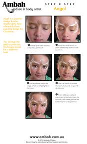 Christmas Step By Step Angel Face Painting Design Face Paint Shop Online Face Painting Designs Face Painting Girl Face Painting