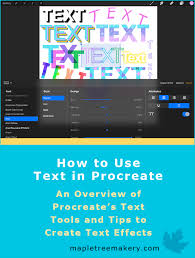 All models that can run the procreate app. How To Use Text In Procreate And Tips For Basic Text Effects Maple Tree Makery