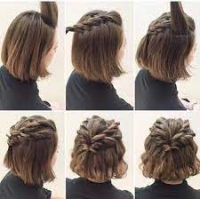 Pin By Nancy Permani On Hair Short Hair Styles Braided Crown Hairstyles Crown Hairstyles