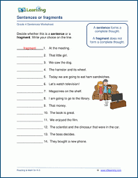 Spend just ten extra minutes a week reviewing these terms and you will master them quickly. Sentences Or Fragments Worksheets K5 Learning