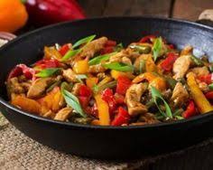 Recette De Poelee De Poulet Et Poivrons Brule Capitons Facon Fajitas Recette Recettes Wok Poelee De Poulet Wok De Poulet