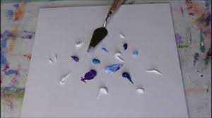 Weiße sterne auf blauem hintergrund, stilisierte weiße blüten vor hellblauem grund,eine einfache meerlandschaft mit abgestuften blautönen. Acrylmalerei Modernes Acrylbild Zum Nachmalen Modern Acrylic Painting Daily Painting No 18 Youtube