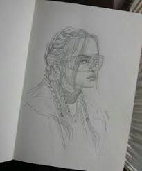 Billie eilish x freakcity green graffiti. Pencil Sk H Billie Eilish Drawing Easy Novocom Top