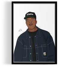 Dre's first solo album after he had departed from hip hop group n.w.a and its label. Inspired By Dr Dre Art Print T Crowe