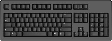 Black And White Computer Keyboard Clipart Black Keyboard Png Image Keyboard Image Png Images