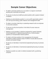 resume objective statement