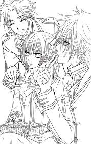 Vampire Knight Lineart By Anna Paula On Deviantart Vampire Knight Coloring Pages Dragon Coloring Page