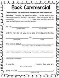 Book Review Template A Book Commercial Book Review Template Reading Classroom Library Lesson Plans