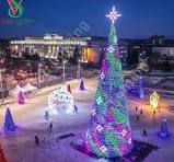 Fancy Outdoor Spiral Christmas 3D Tree Motif LED Decoration ...