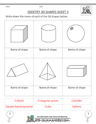 3 Dimensional Shapes Worksheets For Kindergarten Shapes Worksheets Shapes Worksheet Kindergarten 3d Shapes Worksheets