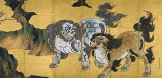 chinese lions by kanō eitoku and kanō tsunenobu japanese art art lions