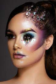 Korektor Make Up Fashion Show Makeup Futuristic Makeup Glitter Makeup Looks