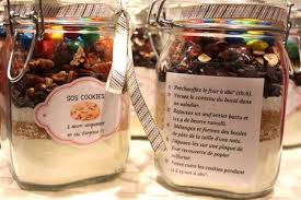 1 Bocal De 1l En Verre 250 G De Farine 1 Pincee De Sel 1 Cac De Levure Chimique 80 G De Flocons D Avoine 10 Recettes Bocaux Sos Cookies Bocaux