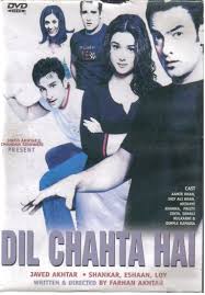 Dil Chahta Hai Aamir Khan Saif Ali Khan Akshay Khanna Dimple Kapadia Preity Zinta Best Bollywood Movies Hindi Movies Bollywood Posters