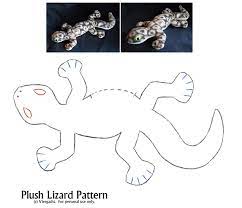 Plush Lizard Pattern By Viergacht On Deviantart Plushie Patterns Animal Sewing Patterns Plush Pattern