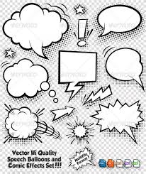 Comic Bubbles And Elements Comic Bubble Bubble Drawing Free Art Prints