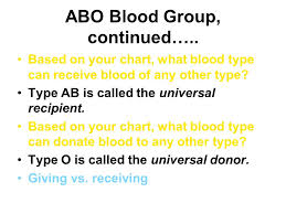 abo blood group continued based on your chart what