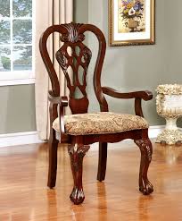 Elana Rt Table Cm3212rt Furniture Of America Family Size Dining Fabric Dining Arm Chair Dining Chairs Solid Wood Dining Chairs