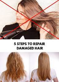 Damaged Hair Care 5 Steps To Repair Damaged Hair Damaged Hair Repair Damaged Hair Damage Hair Care