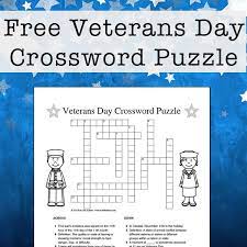 This federal holiday was formalized as a way of remembering and. Veterans Day Crossword Puzzle Free Printable For Kids