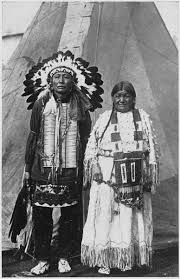 File Circus Sarrasani Two Sioux Indians In Native Dress In Front Of Teepee Nara 2 Native American Indians North American Indians Native American Heritage