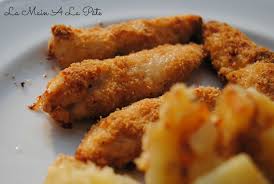 Aiguillettes De Poulet Panees Au Parmesan La Main A La Pate Aiguillette De Poulet Pane Recettes De Cuisine Aiguillette De Poulet