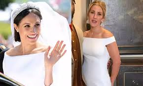 Meghan loves minimal, contemporary style, so we feel like she'd approve of this modern romona keveza halterneck wedding dress. Xx Ellie Goulding S Second Wedding Dress Revealed And It S Like Meghan Markle S