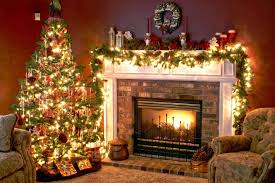 Pin By Milan Jovanovic On The Warmth Of A Fireplace Christmas Tree And Fireplace Christmas Home Christmas Living Rooms