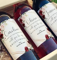Will You Be My Bridesmaid Wine Labels Bridesmaid Definition Wine Bottle Labels Ask Bridesmaid Card Bridesmaid Proposal Gift Box Srf In 2020 Bridesmaid Wine Label Bridesmaid Proposal Gifts Bridesmaid Wine