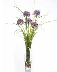 Tall Allium Grass Artificial Floral Arrangement Quality Florals For Your Home And Tall Vase Arrangements Flower Arrangements Artificial Floral Arrangements
