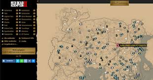Red Dead Redemption 2 Interactive Map With All Collectibles