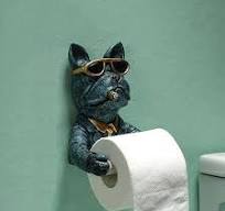 Amazon.com: Creative Cool Dog Toilet Paper Roll Holder ...