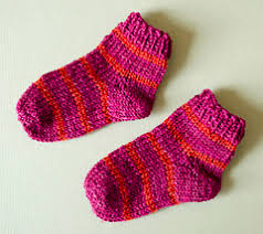 To get the knitting patterns, scroll down the page to the individual pattern you want and click on the link to that pattern. Ravelry Toe Up Baby Socks Pattern By Sheila Toy Stromberg